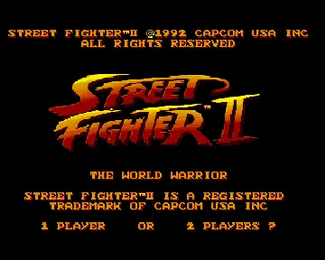 Street Fighter II - The World Warrior_Disk1 screen shot title